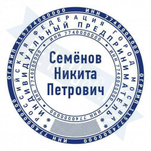 Макет печати для ИП с защитой №1